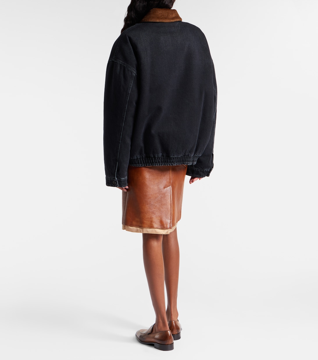 로고 데님 재킷 | Miu Miu