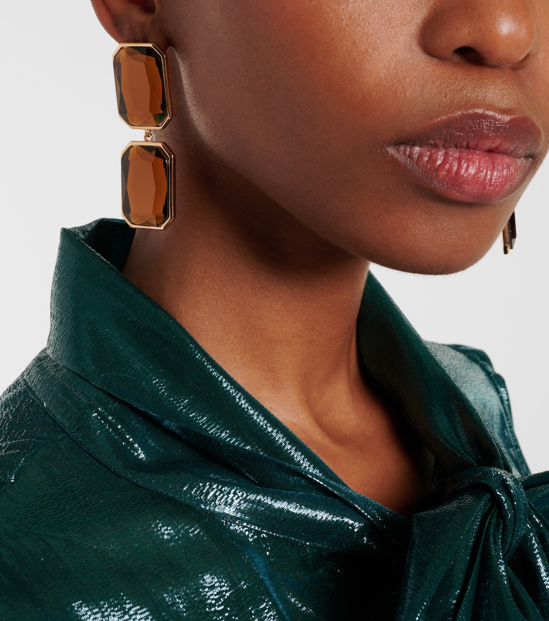 Boucles d’oreilles Amber en plaqué or | Self-Portrait