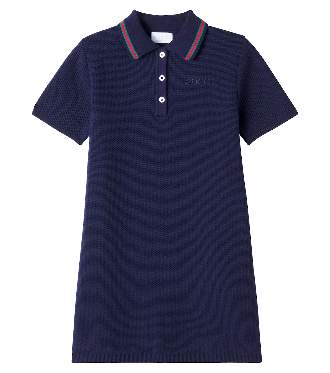 Polokleid Web Stripe aus einem Baumwollgemisch | Gucci Kids