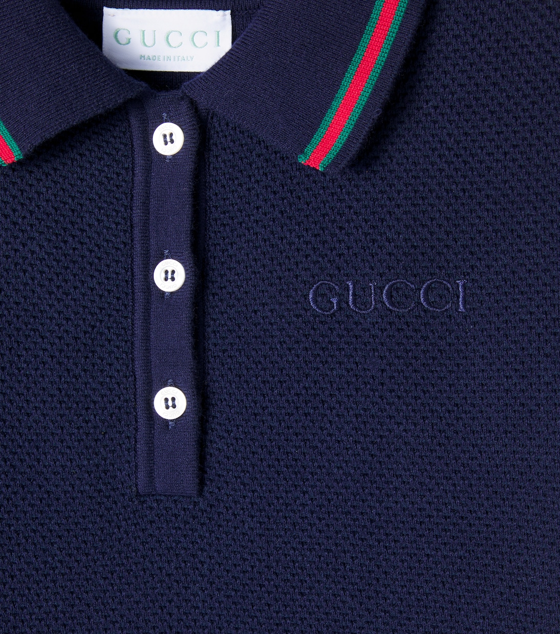 Polokleid Web Stripe aus einem Baumwollgemisch | Gucci Kids