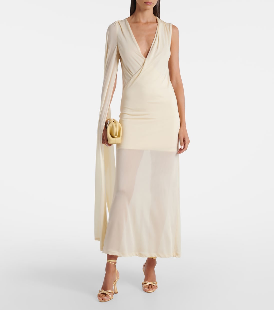 Sandali Pelysaka 95 in raso con cristalli | Manolo Blahnik