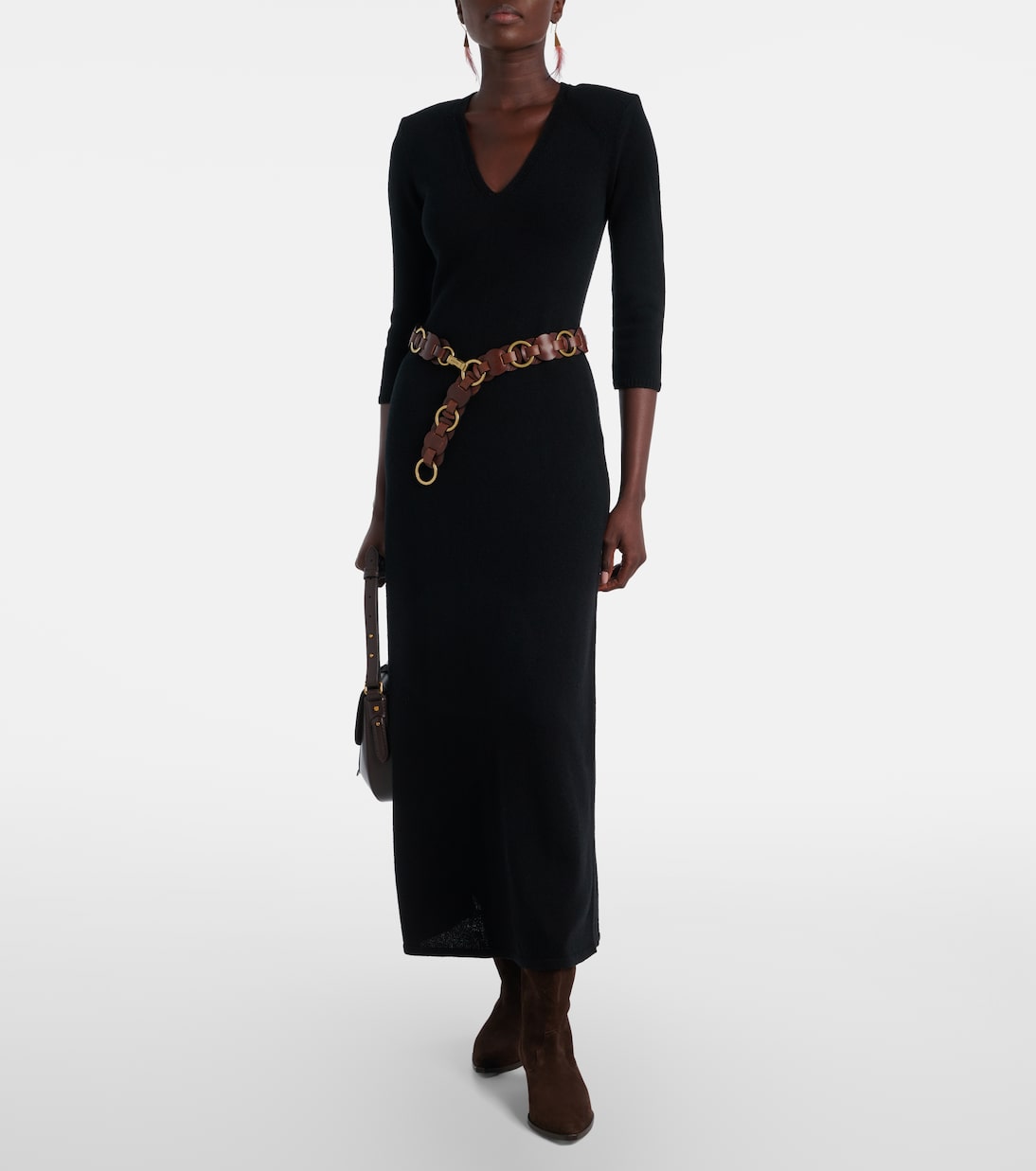 Robe longue Salina en laine mélangée | Isabel Marant