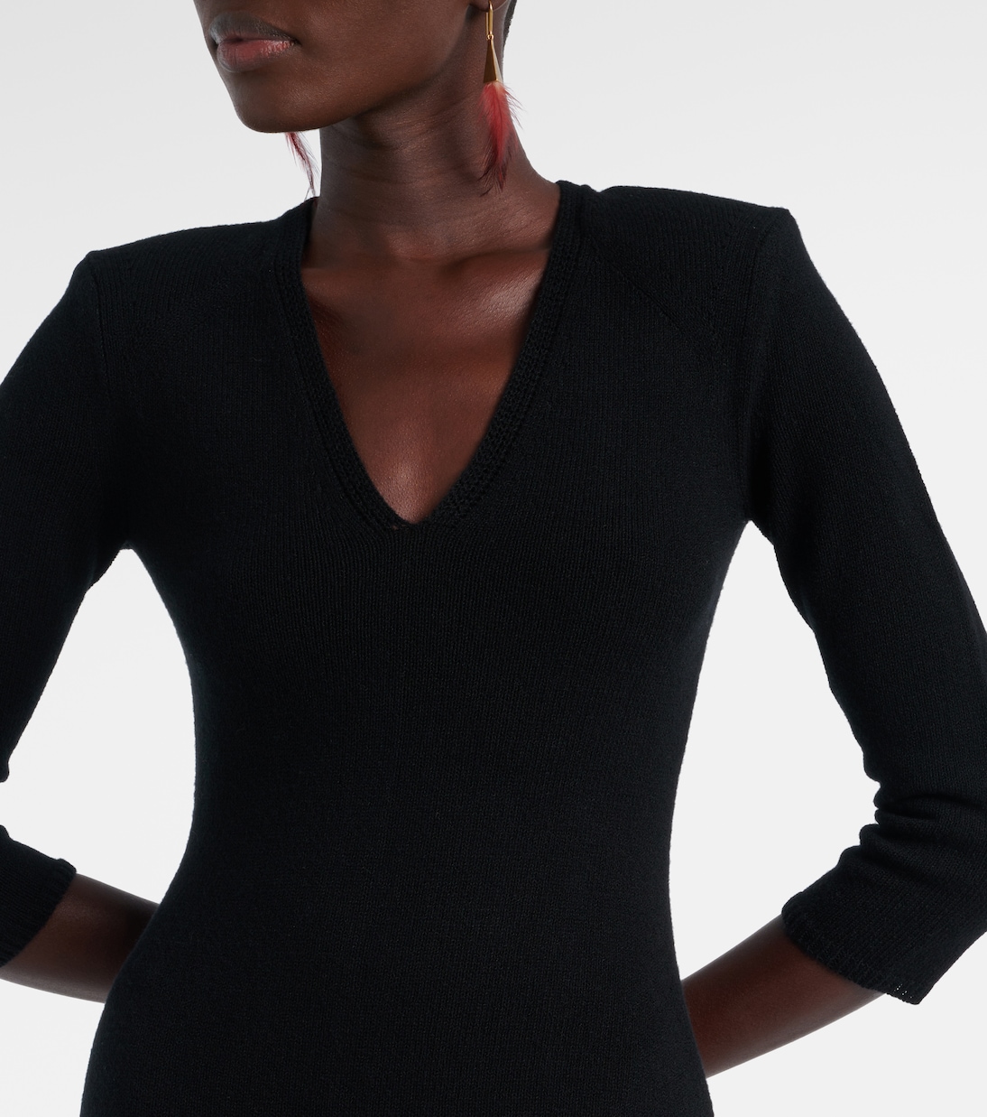 Robe longue Salina en laine mélangée | Isabel Marant