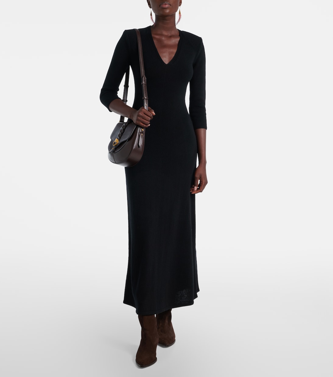 Robe longue Salina en laine mélangée | Isabel Marant