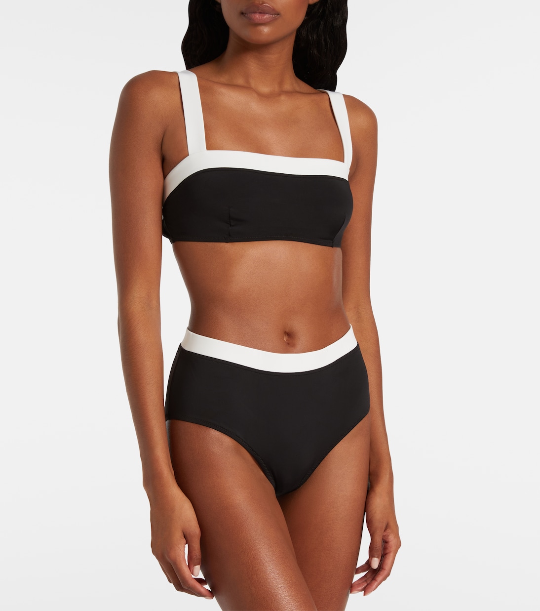 Devon high-rise bikini bottoms | Staud