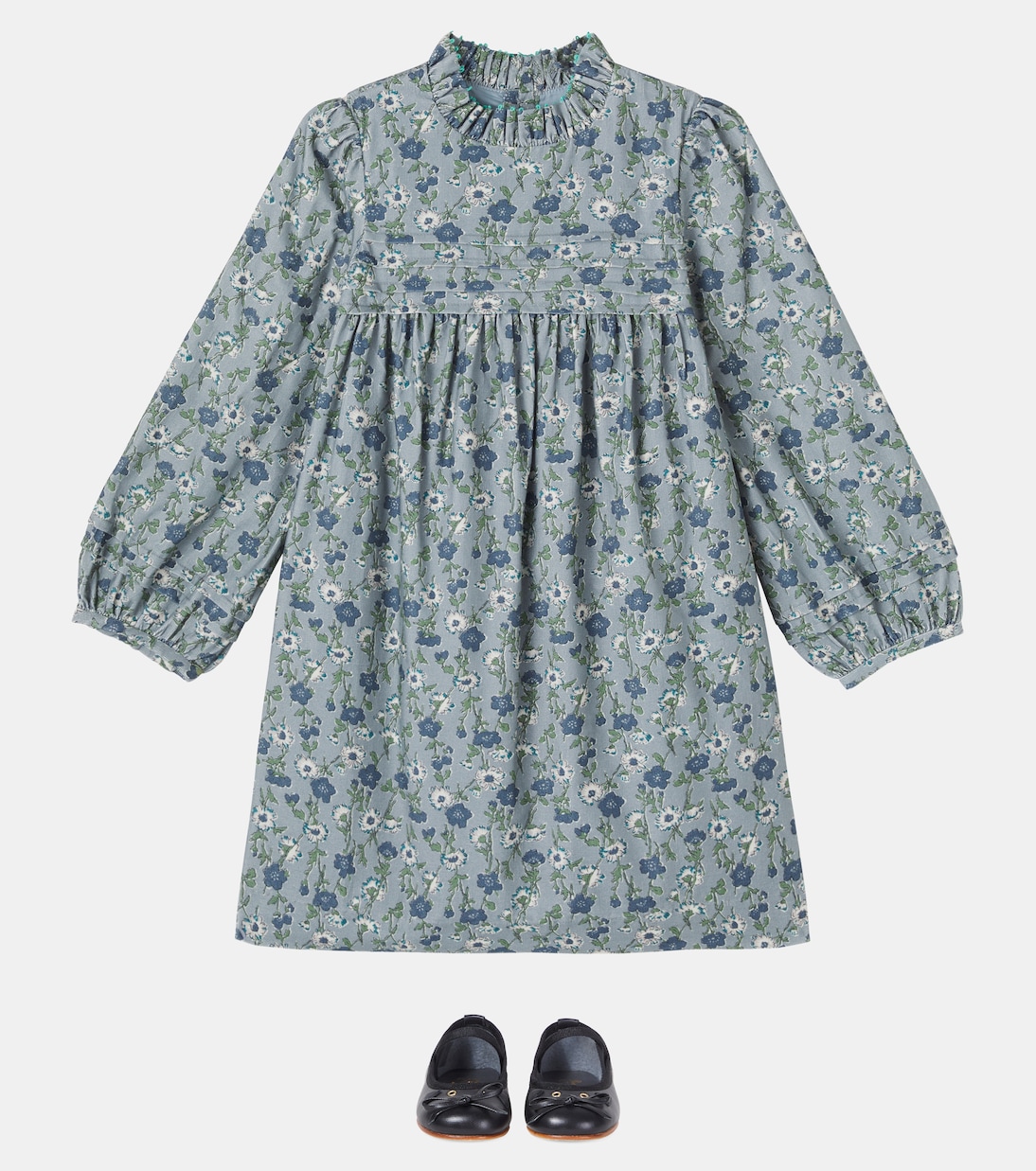 Robe Topaz en coton à fleurs | Bonpoint