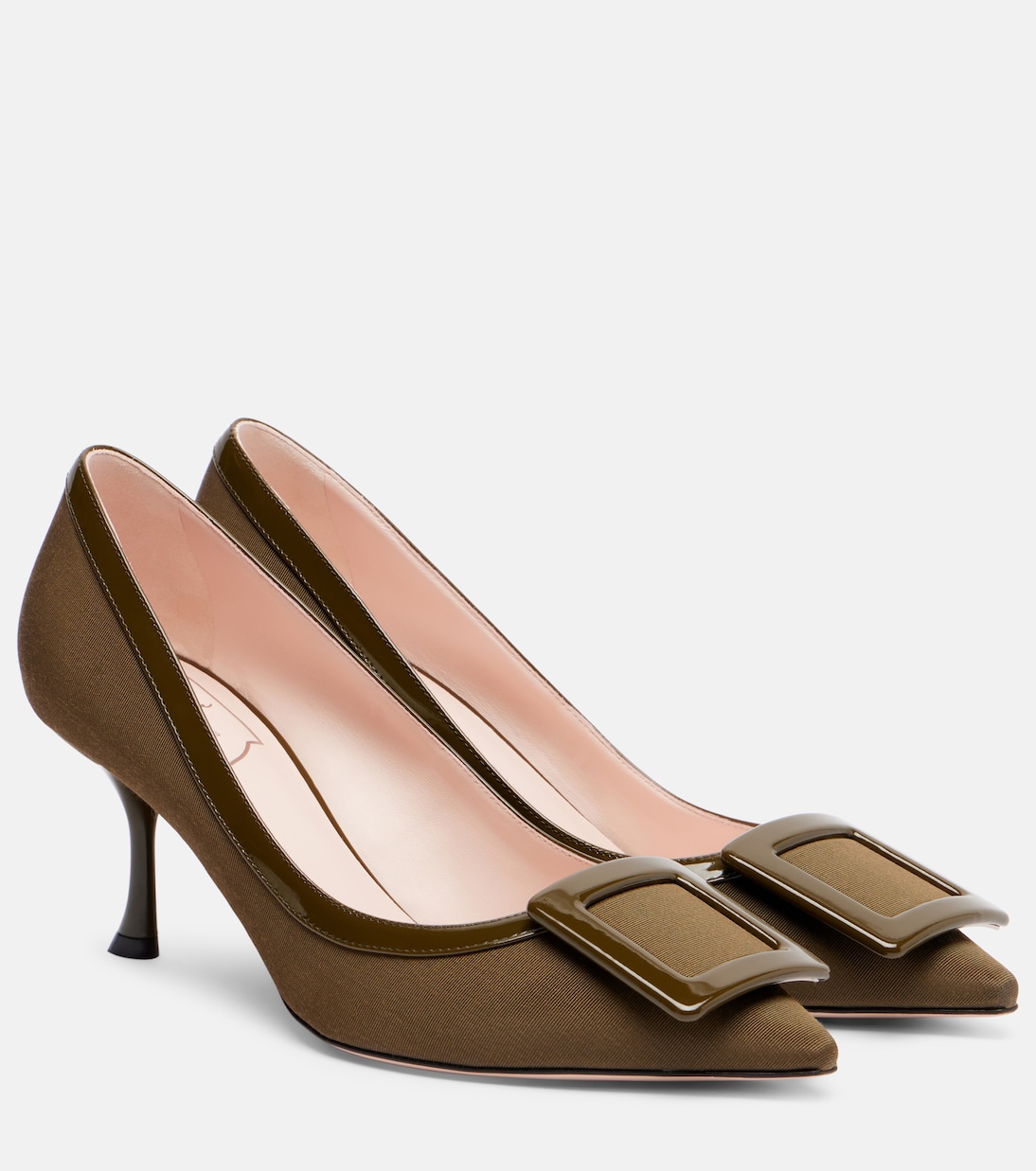 Viv In The City 65 leather-trimmed pumps | Roger Vivier