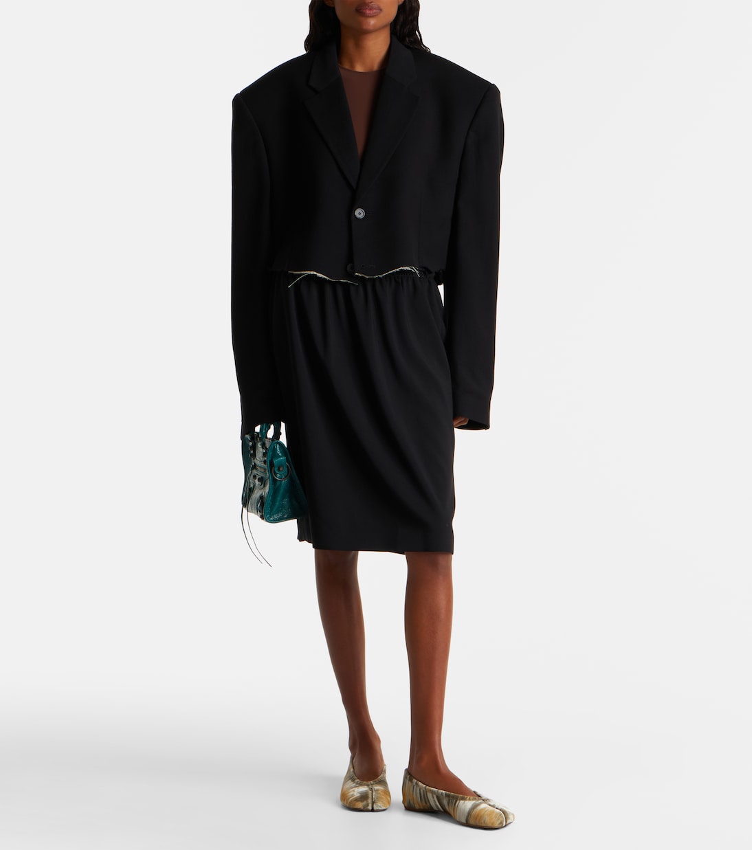 Tabi velvet ballerina flats  | Maison Margiela