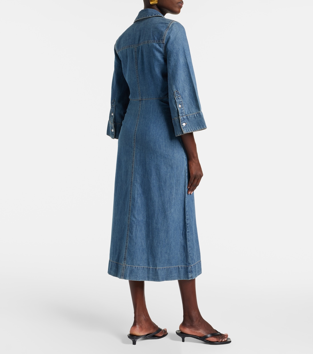 Haydon denim shirt dress | Veronica Beard