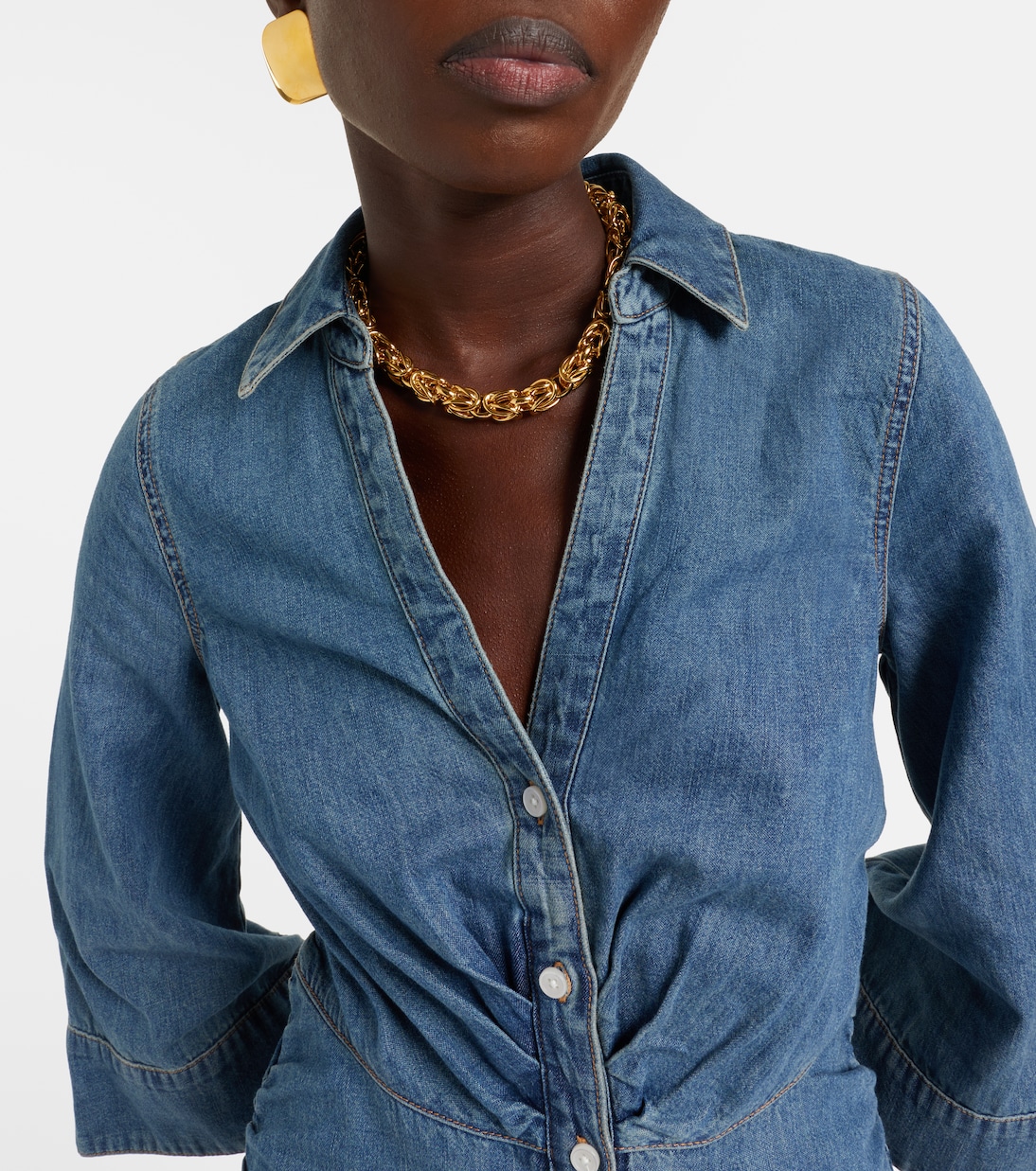 Haydon denim shirt dress | Veronica Beard