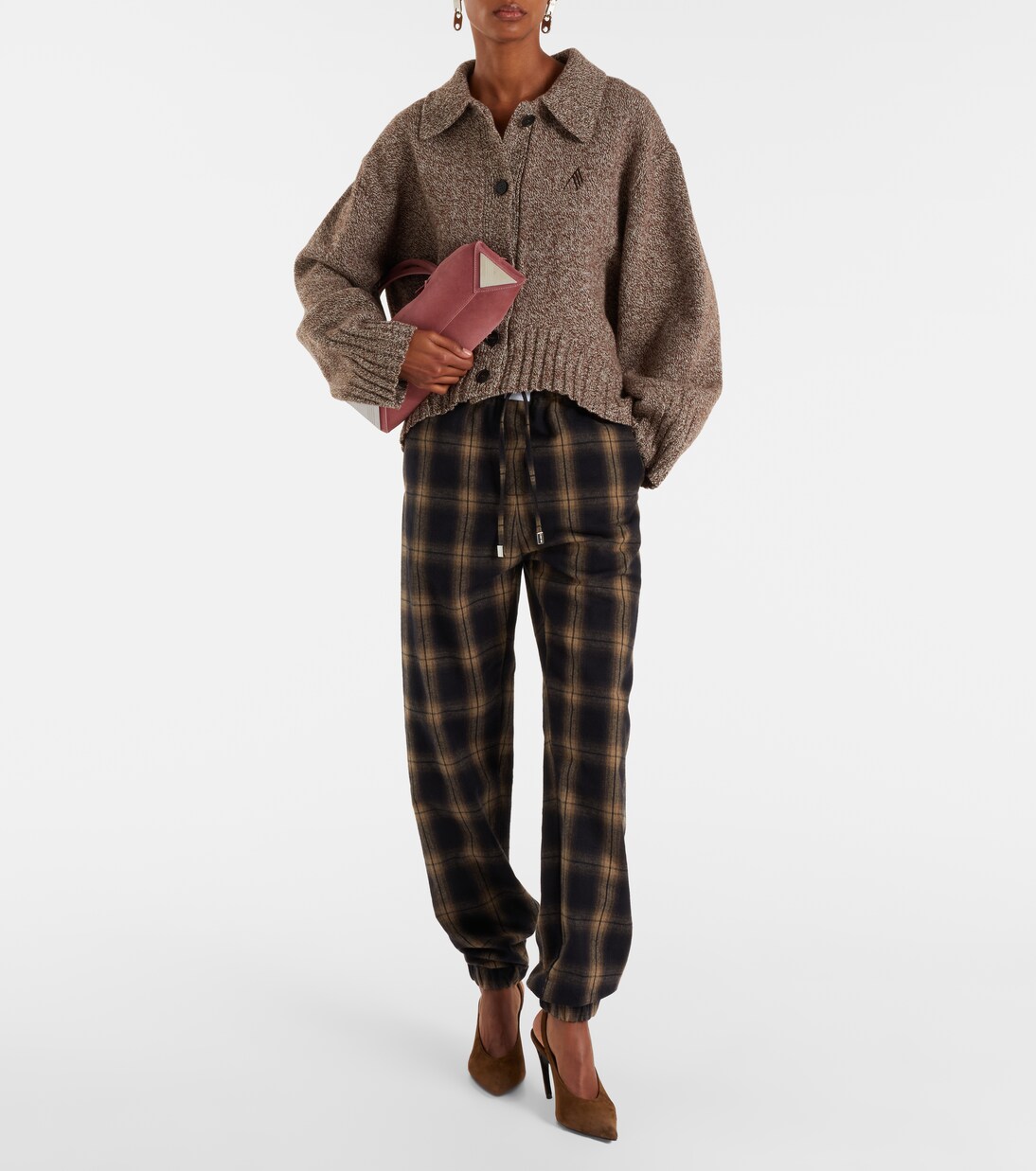 Checked cotton sweatpants | The Attico
