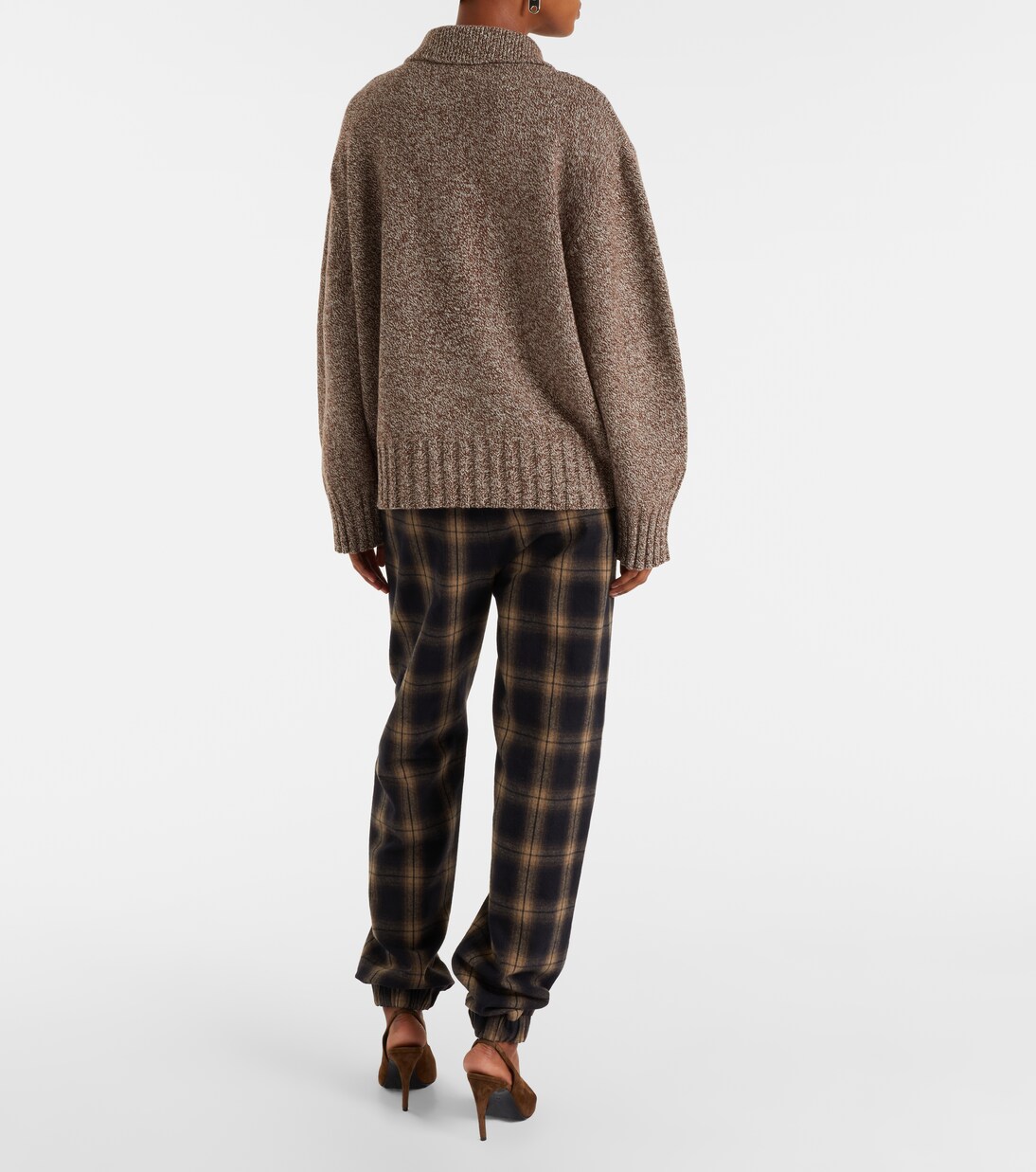 Checked cotton sweatpants | The Attico