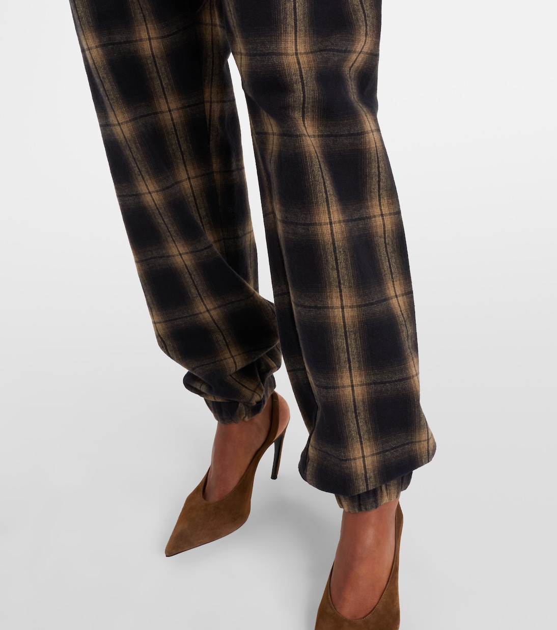 Checked cotton sweatpants | The Attico