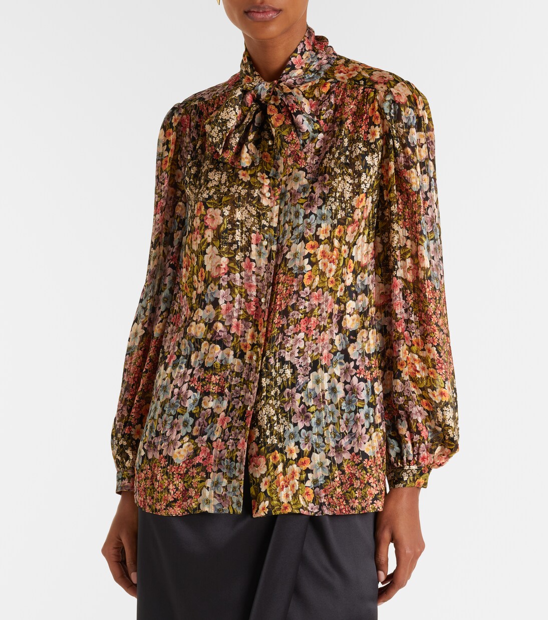Floral silk blouse  | Valentino
