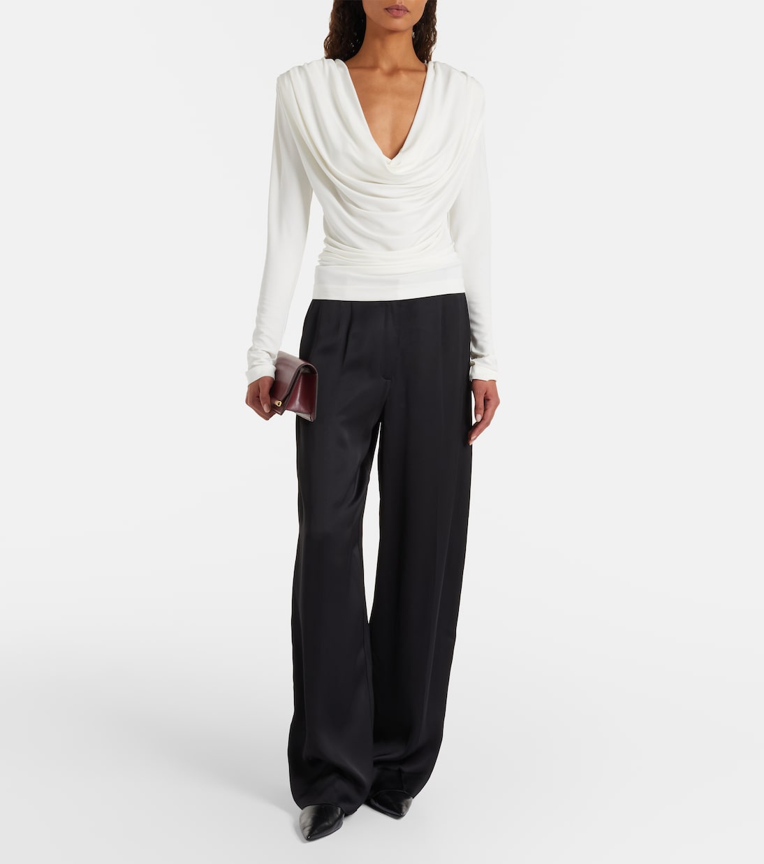 Draped jersey top | Wardrobe.NYC