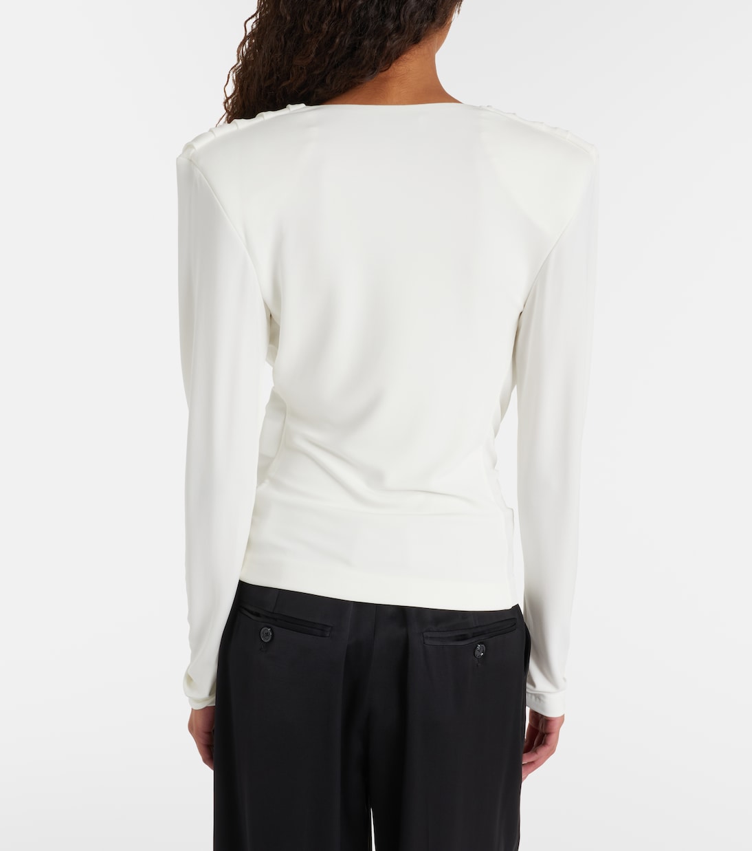 Draped jersey top | Wardrobe.NYC