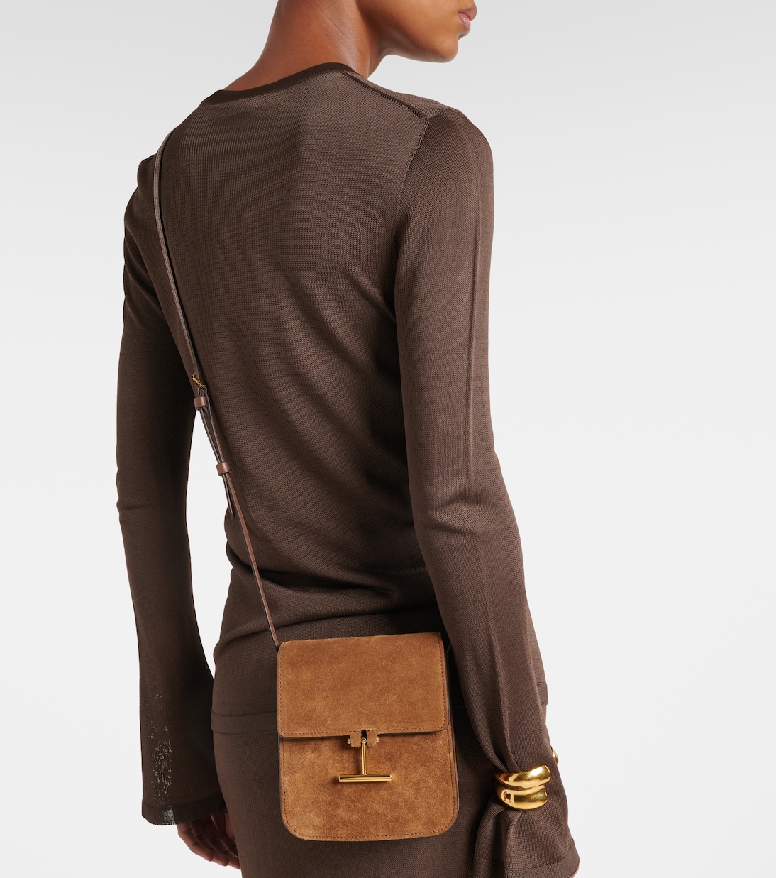 Borsa a tracolla Tara Mini in suede | Tom Ford