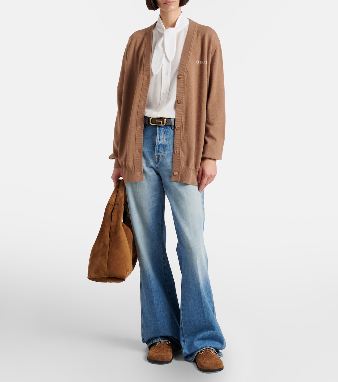 Logo cashmere cardigan | Gucci