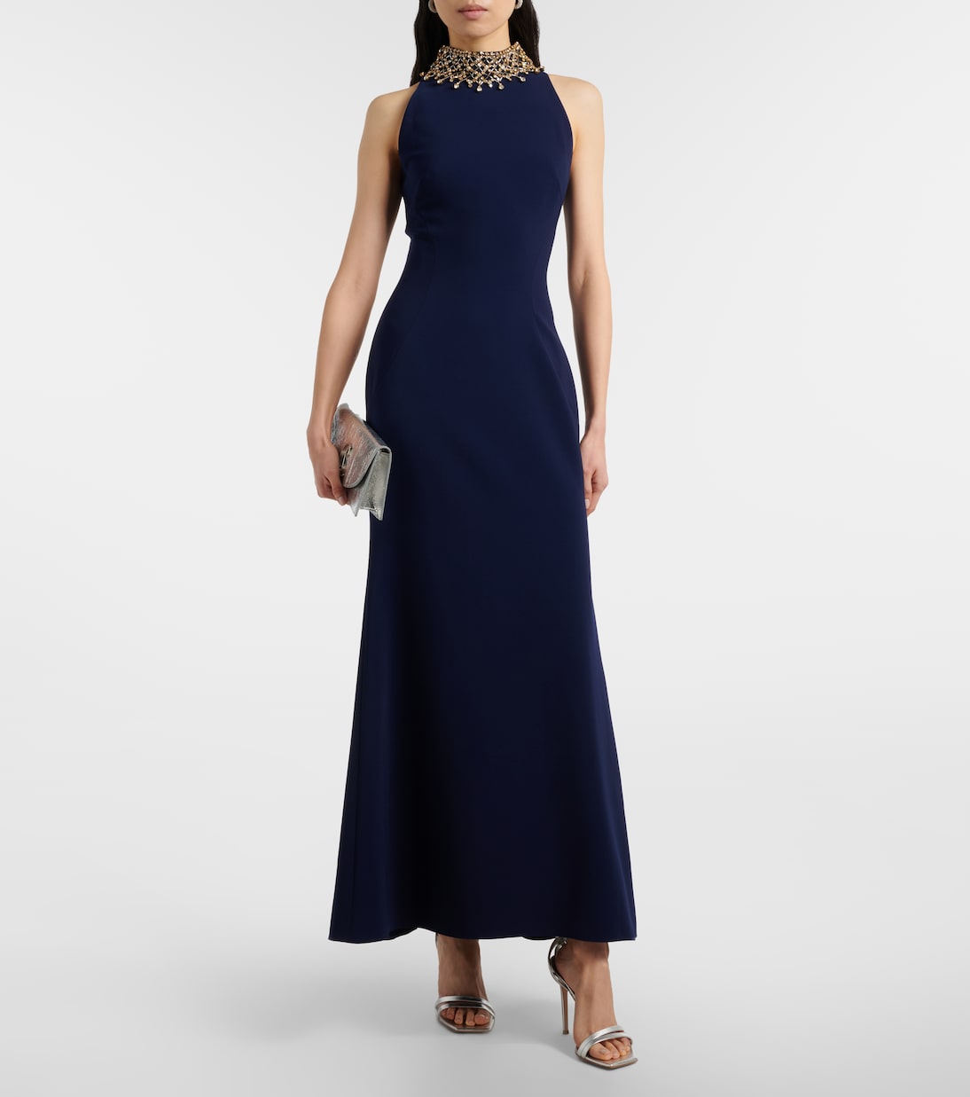 Robe longue Pechora à cristaux | Jenny Packham