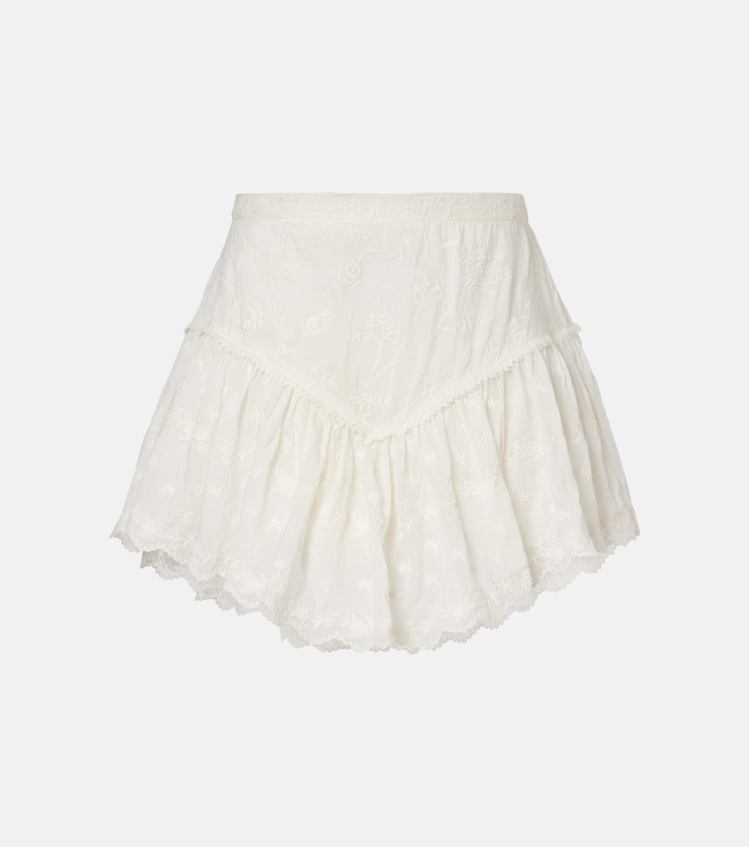 Zoelia embroidered cotton and silk shorts | Isabel Marant