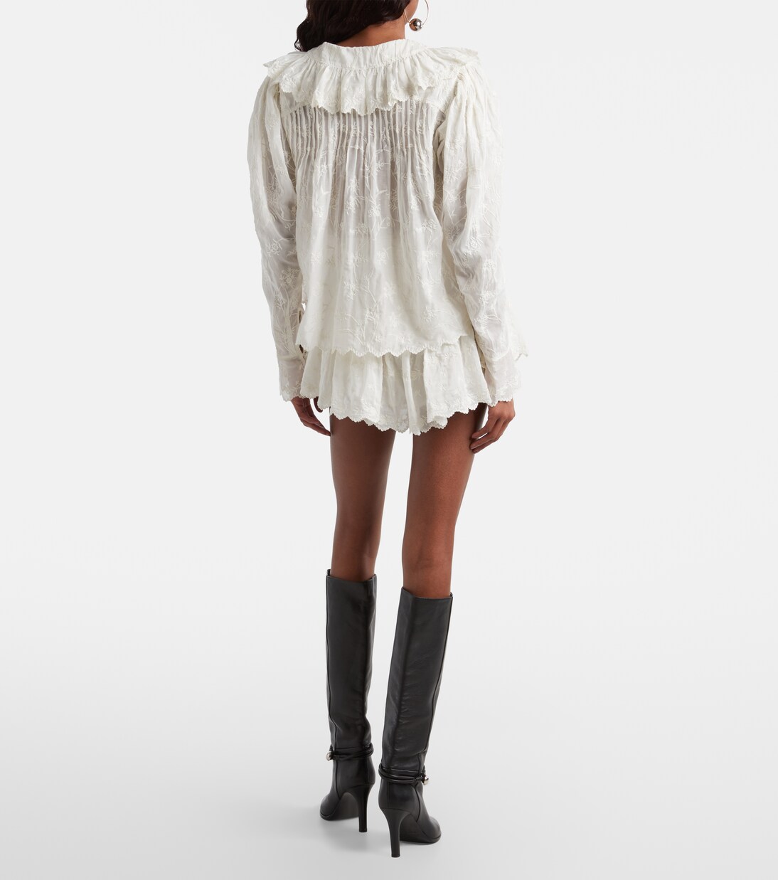 Zoelia embroidered cotton and silk shorts | Isabel Marant