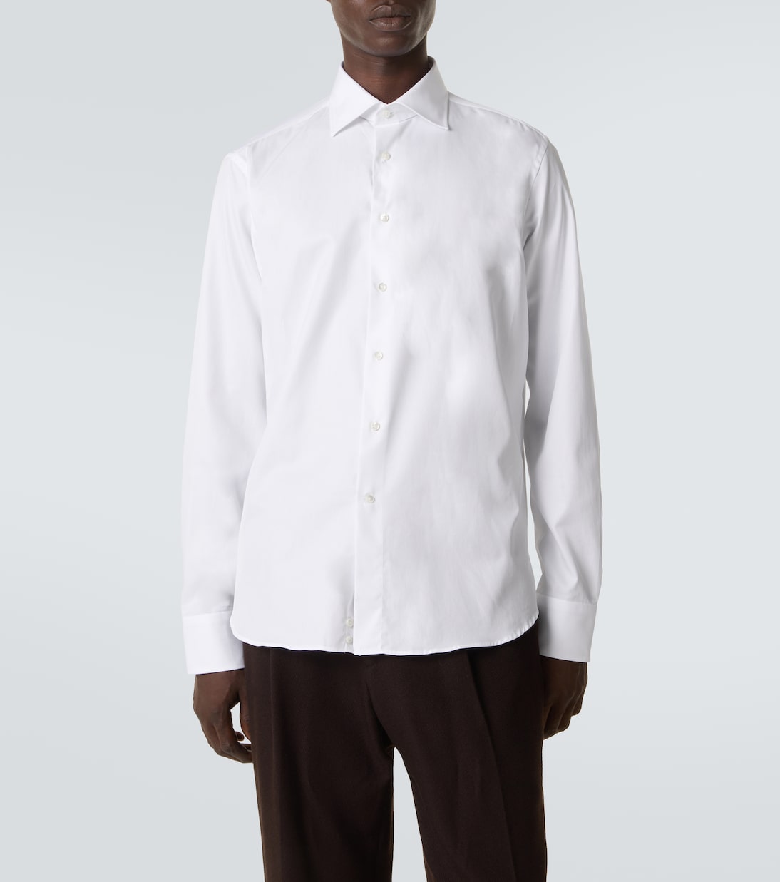 Cotton poplin shirt | Canali