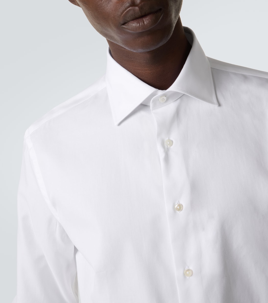 Cotton poplin shirt | Canali