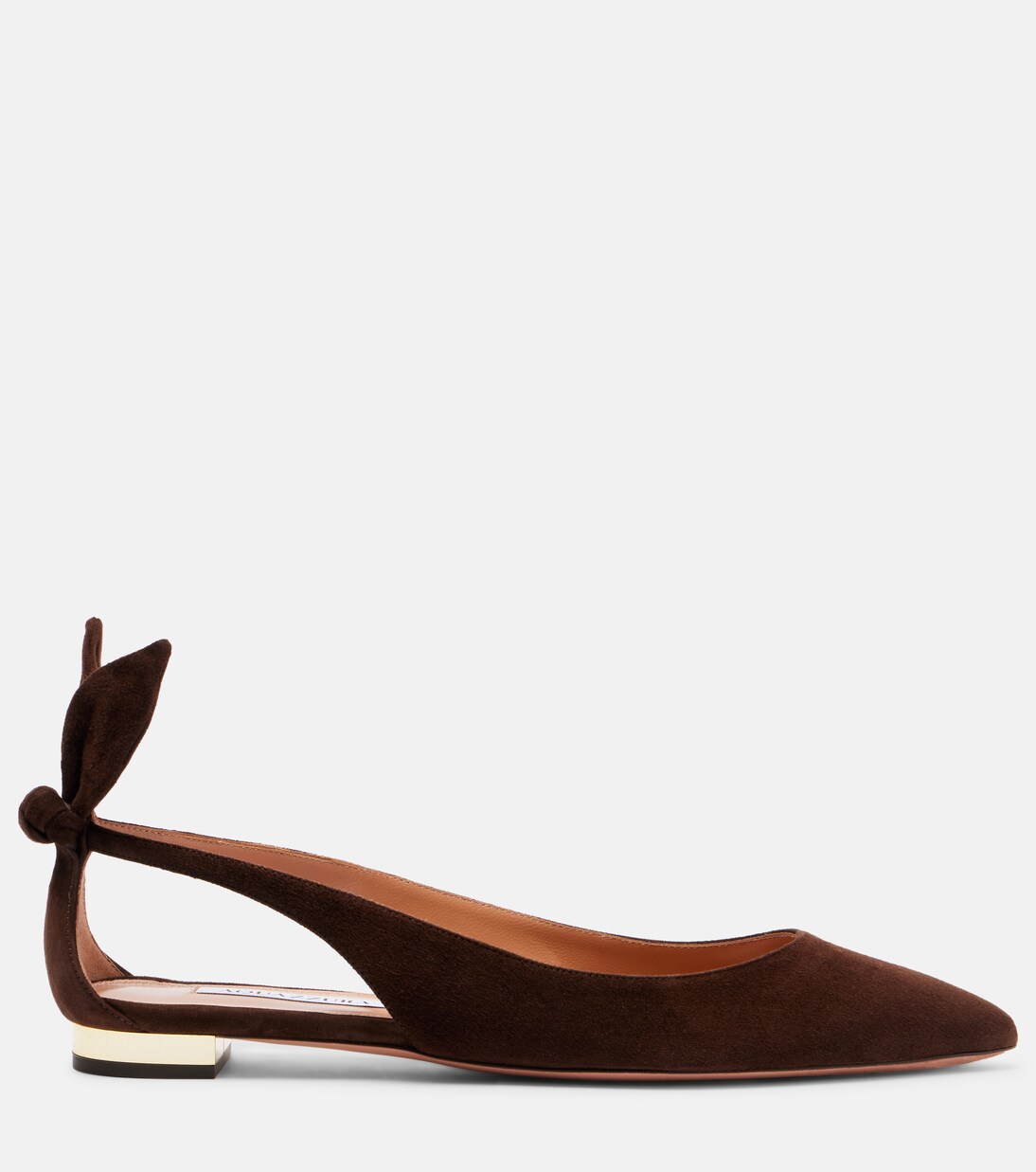 Ballerinas Bow Tie aus Veloursleder | Aquazzura