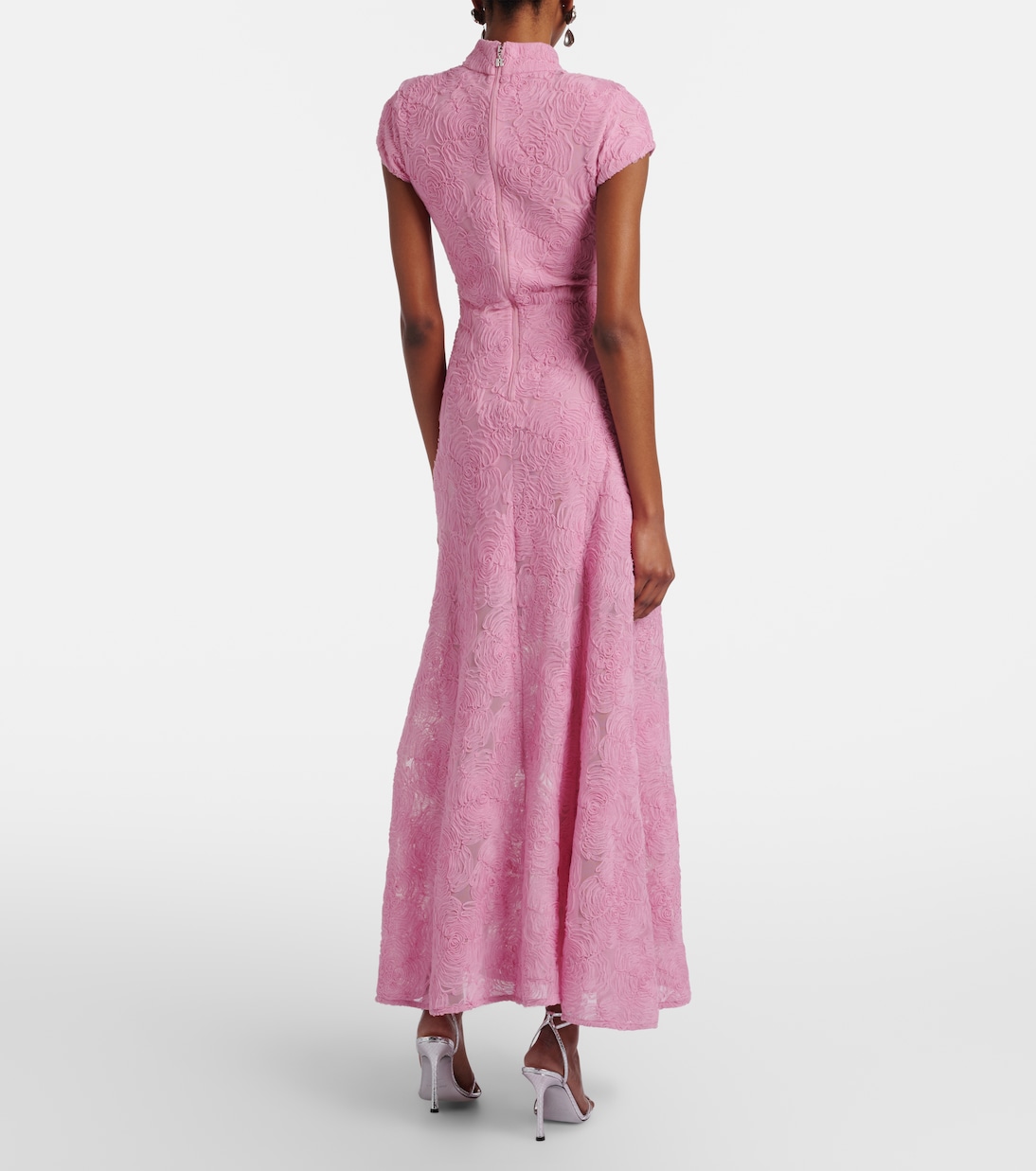 Floral mesh maxi dress | Rotate