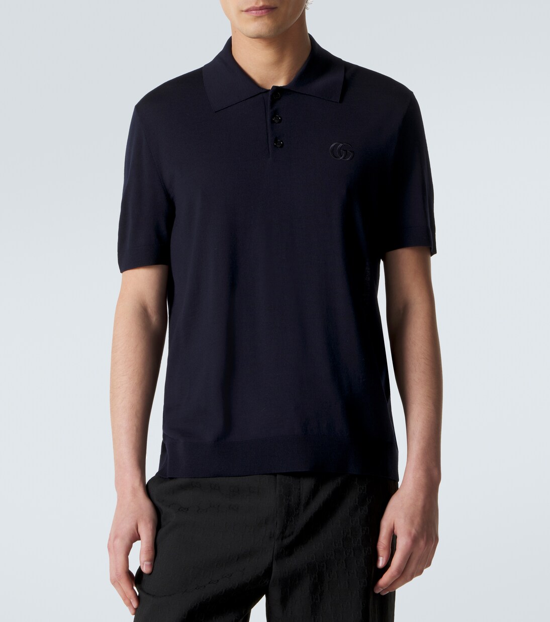 Polohemd Double G aus Wolle | Gucci