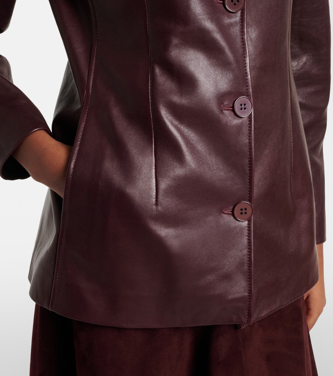 Maud leather jacket | Nour Hammour