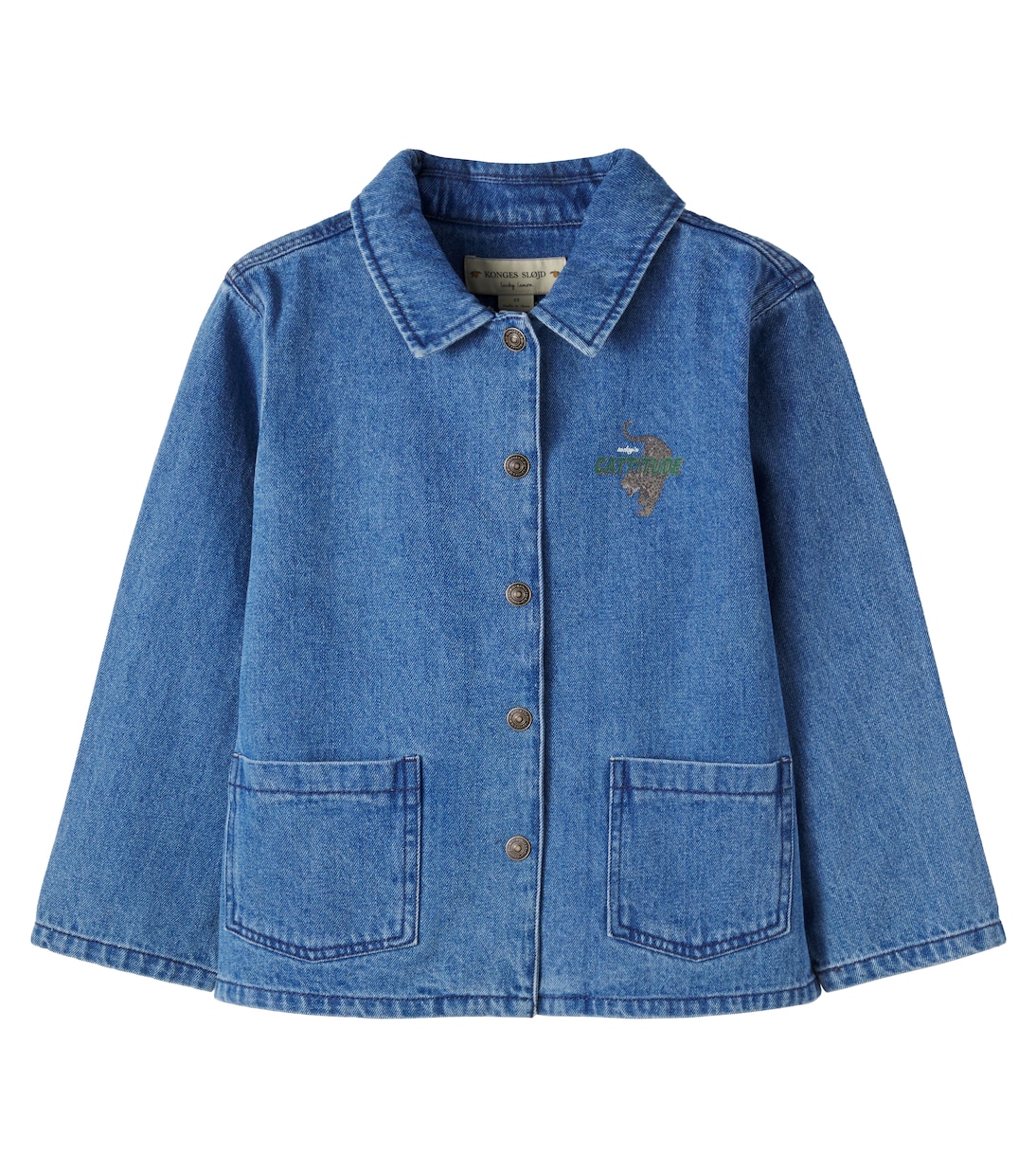 Sobrecamisa Magot de denim estampada | Konges Sløjd