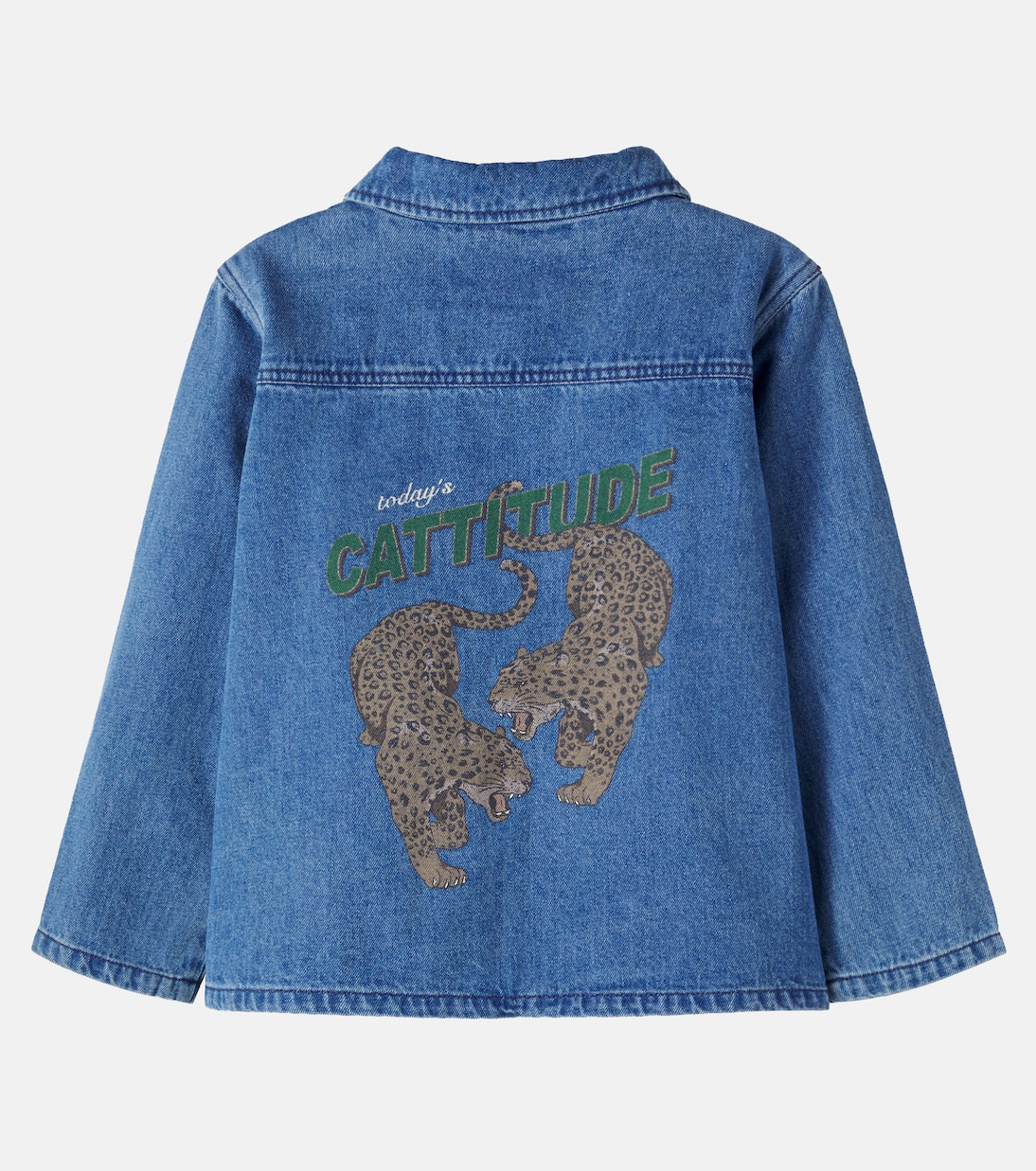 Sobrecamisa Magot de denim estampada | Konges Sløjd