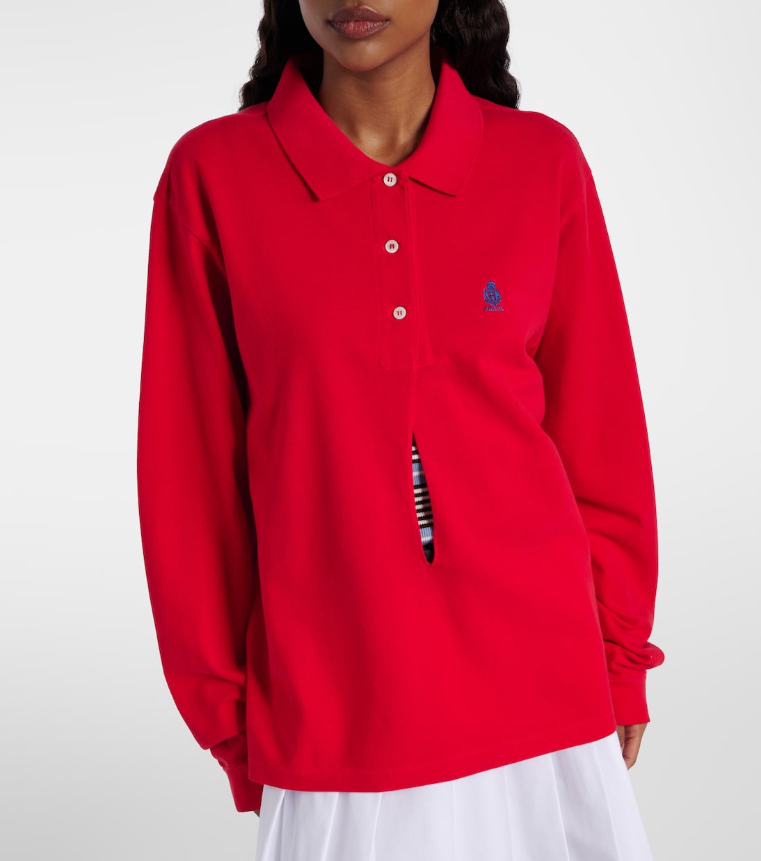 Polohemd aus Baumwoll-Piqué | Prada