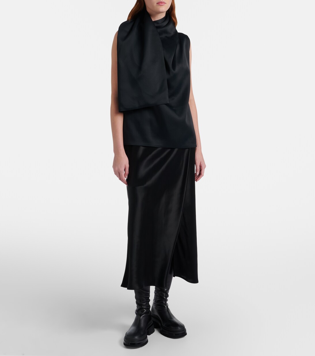 Fallon leather over-the-knee boots | Khaite