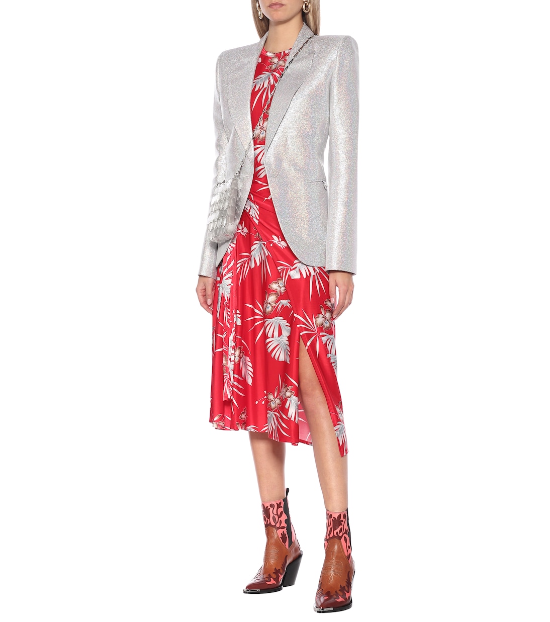 Abito a stampa in jersey stretch | Rabanne