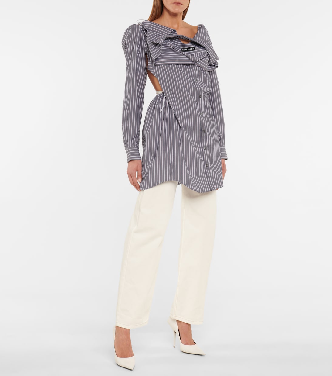 Striped cotton shirt dress | Y/Project