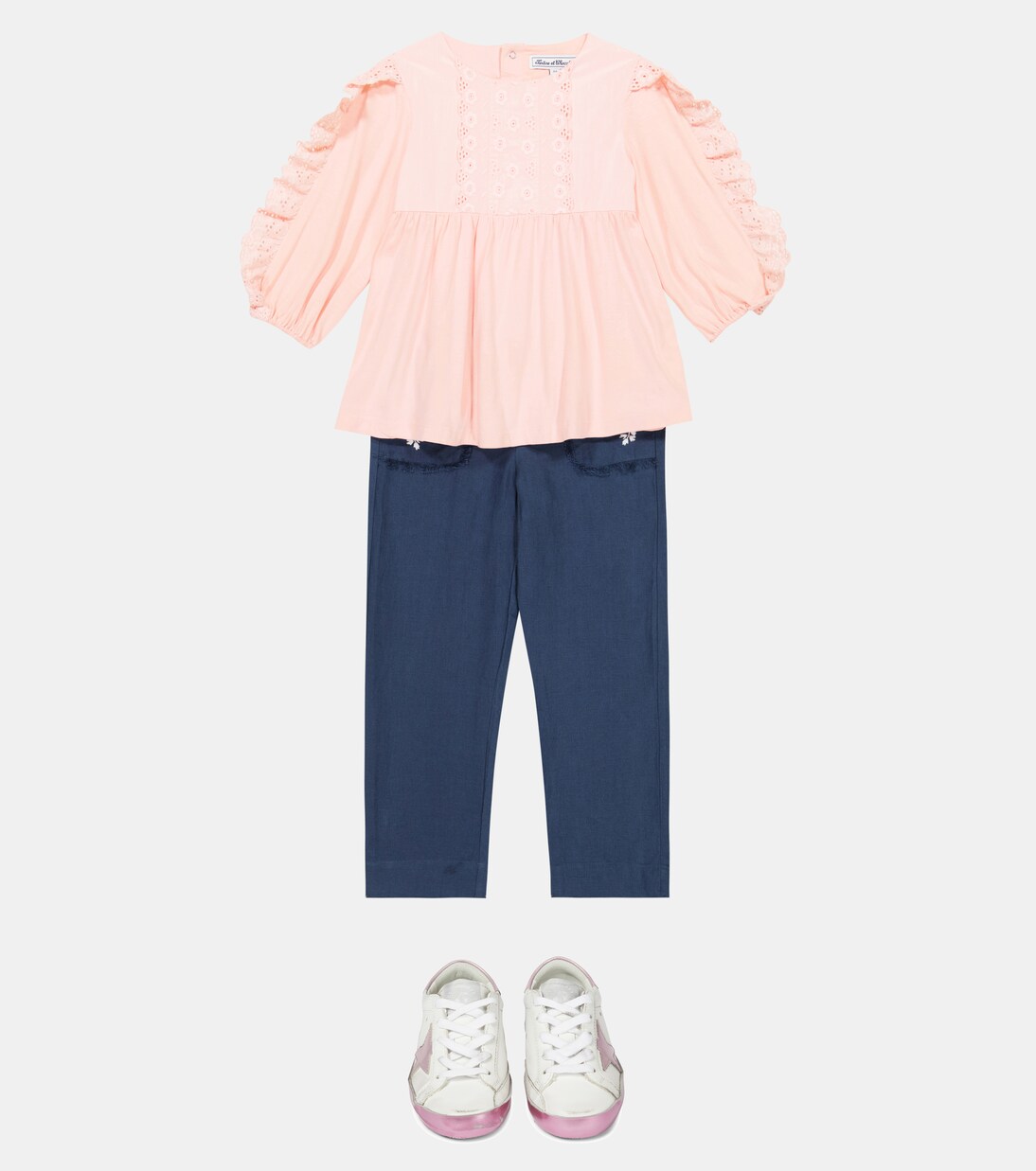 Bluse aus Baumwolle mit Lochspitze | Tartine et Chocolat
