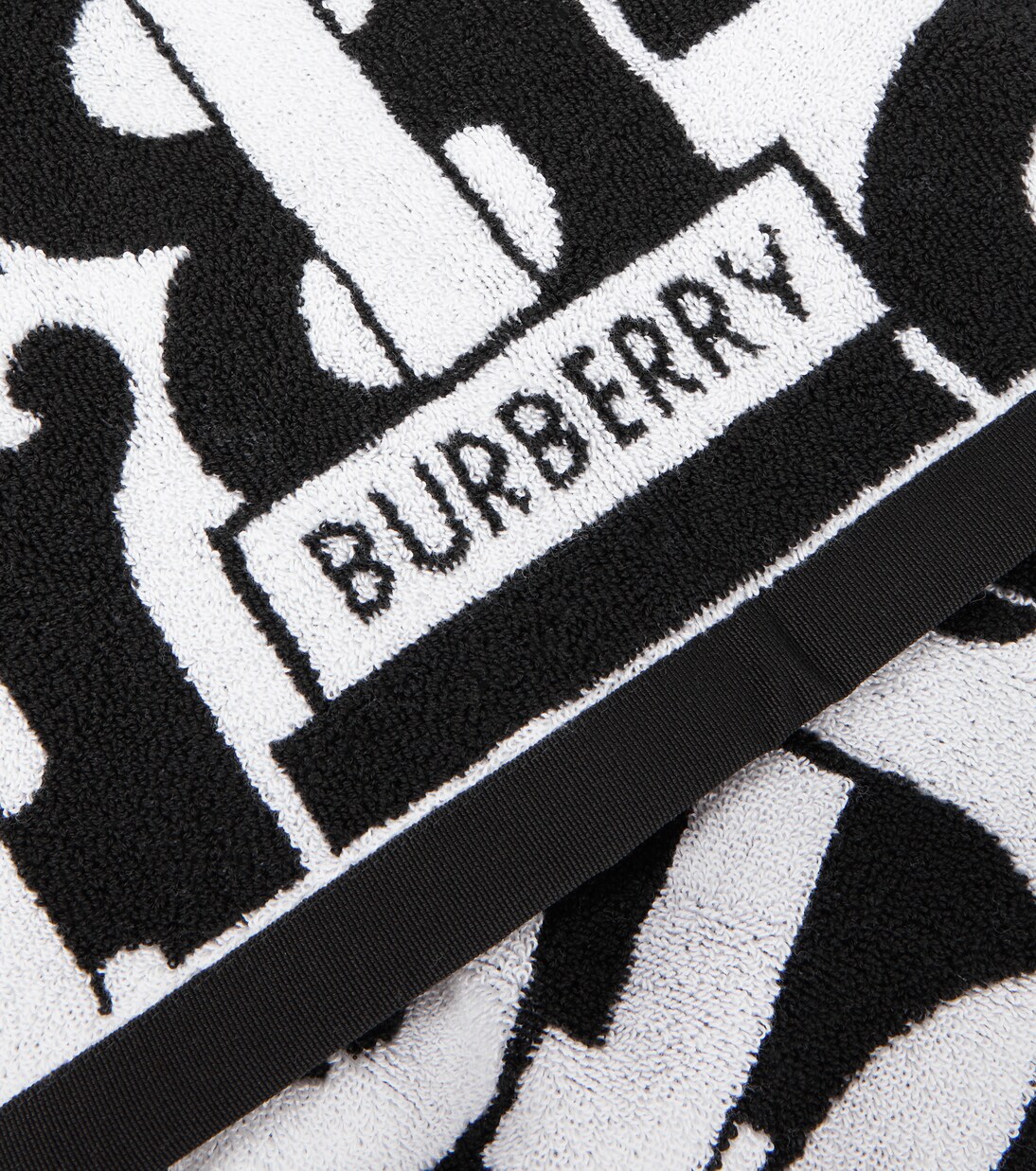 Monogram cotton jacquard towel | Burberry