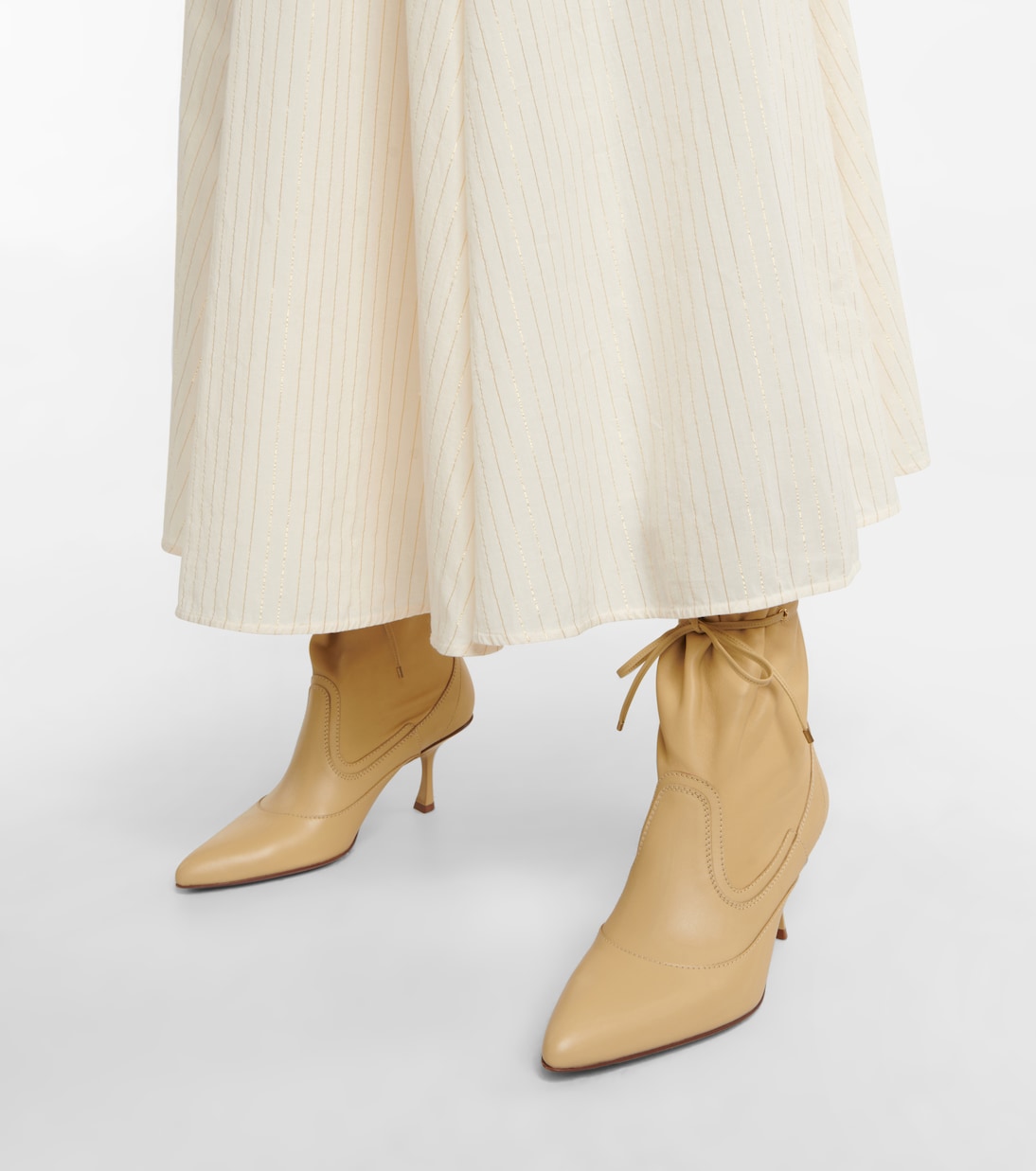 Soft Gathered leather ankle boots | Zimmermann