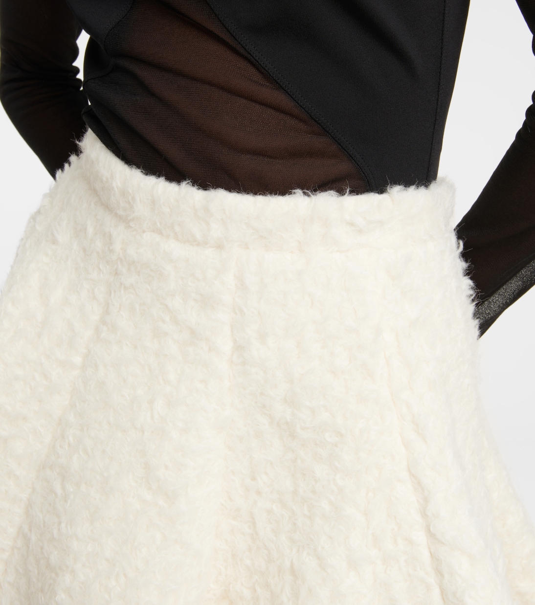 Minigonna in lana e cotone | Alaïa