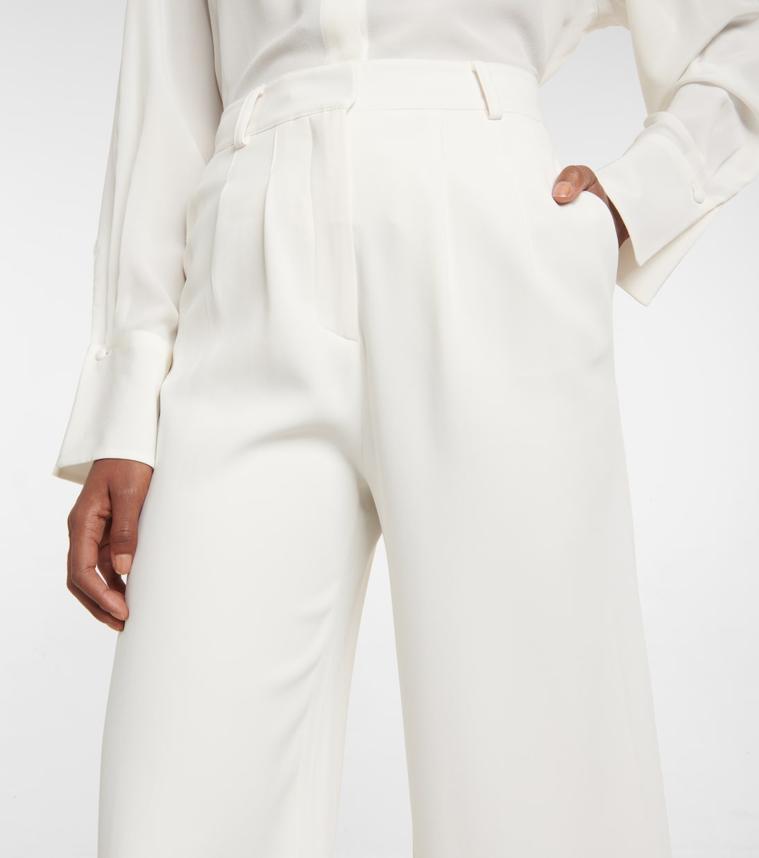 Pleated high-rise cropped pants | Etro