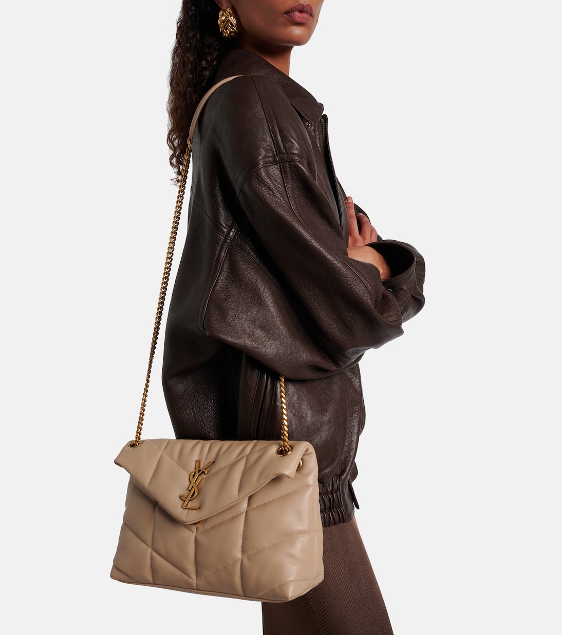 Puffer Small leather shoulder bag | Saint Laurent