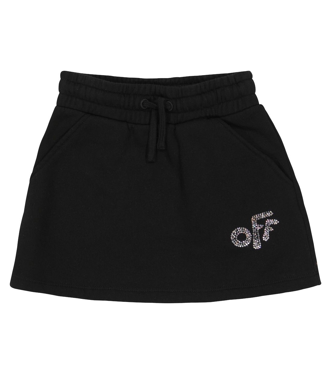 Embellished cotton jersey skirt | Off-White Kids
