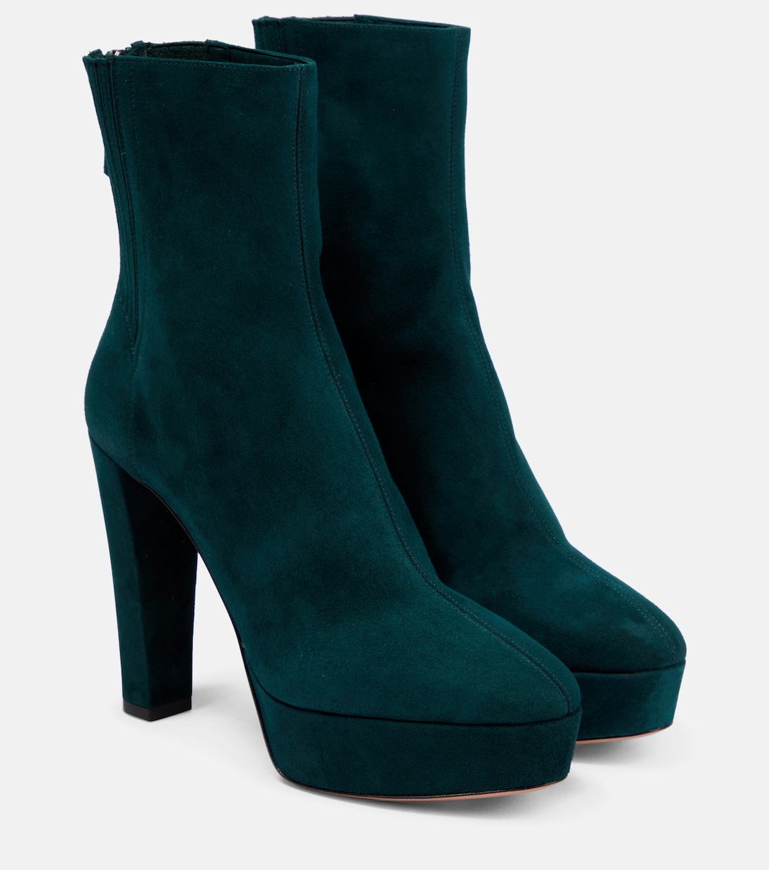 Saint Honoré 120 suede platform ankle boots | Aquazzura