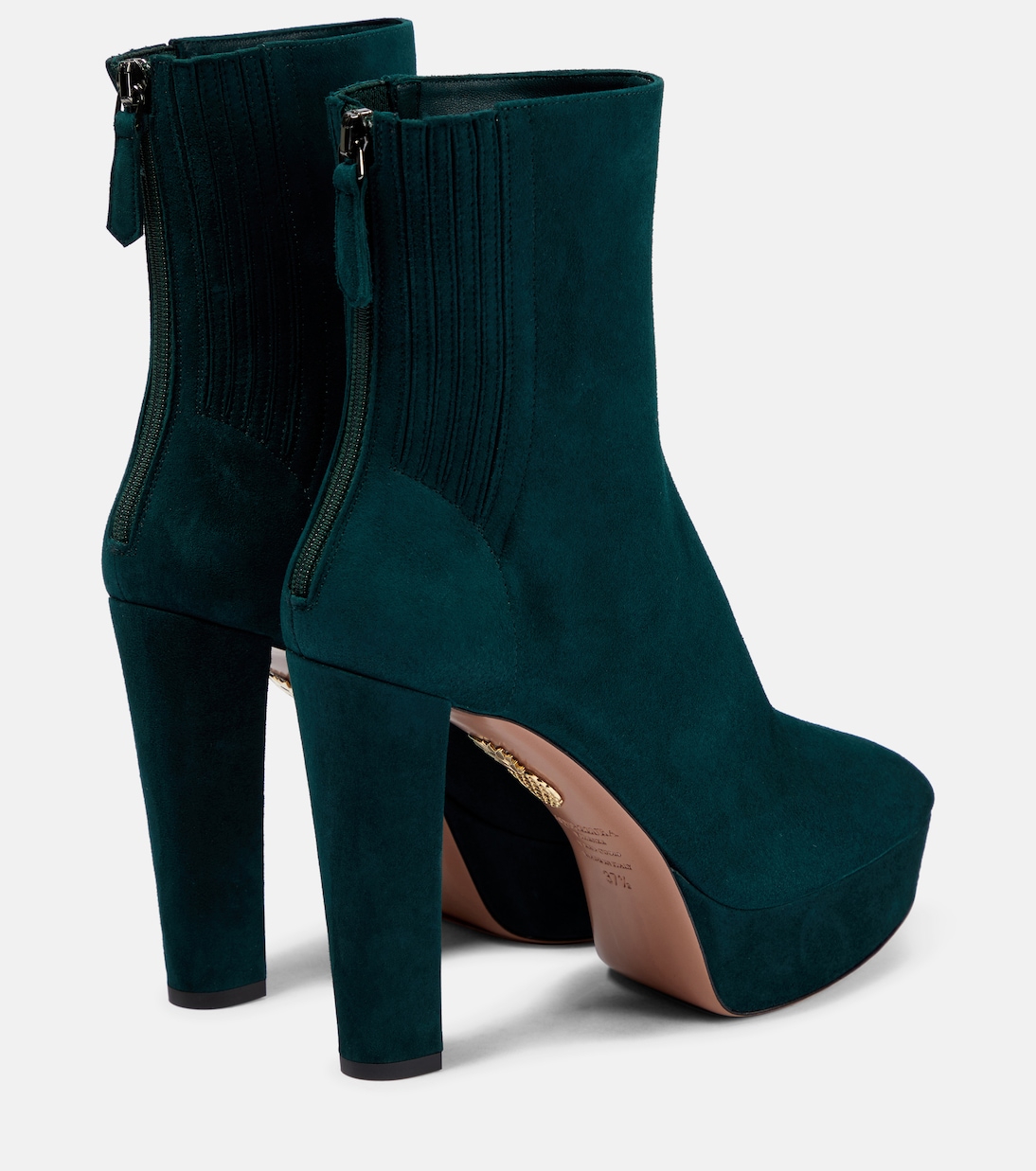 Saint Honoré 120 suede platform ankle boots | Aquazzura