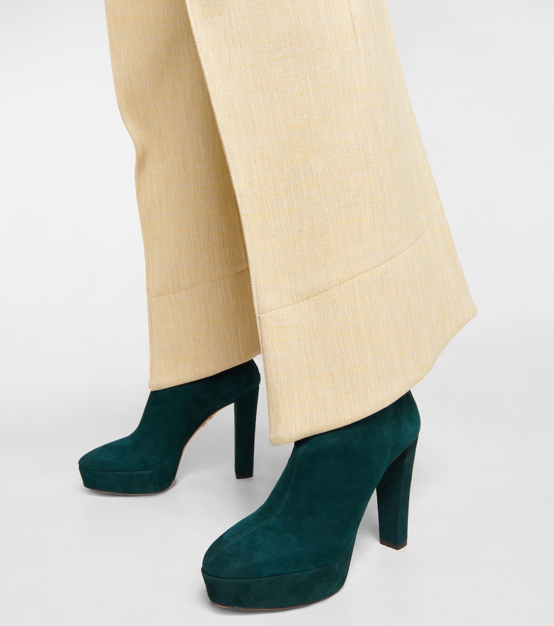 Saint Honoré 120 suede platform ankle boots | Aquazzura