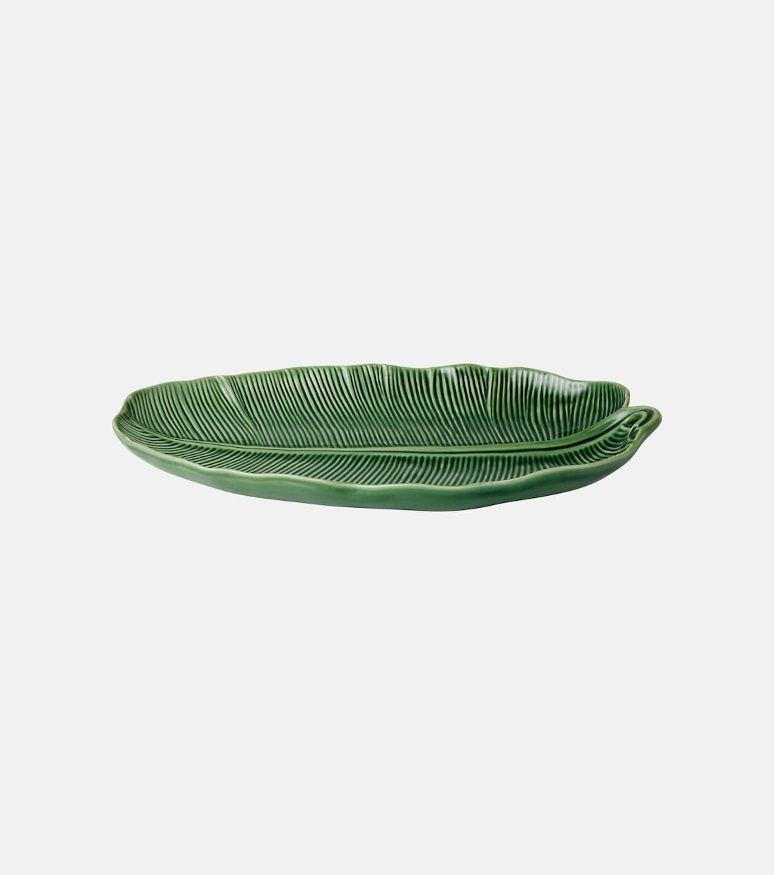 Plateau Folhas Banana Leaf Large en céramique | Bordallo Pinheiro