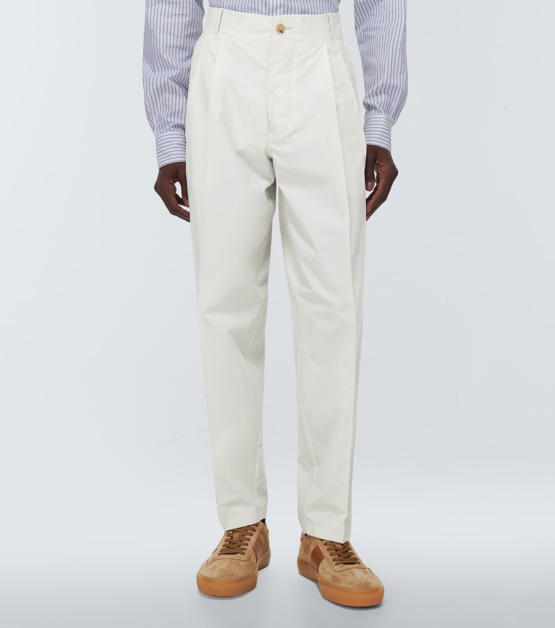 Pantalones rectos en mezcla de algodón | Tod's