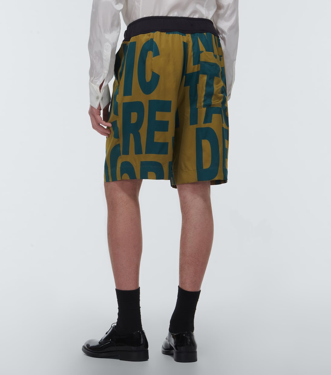 Short imprimé à taille mi-haute | Dries Van Noten